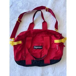 Supreme El Cortez Duffel Bag SS07 Red Yellow Box Logo Shoulder Vintage
